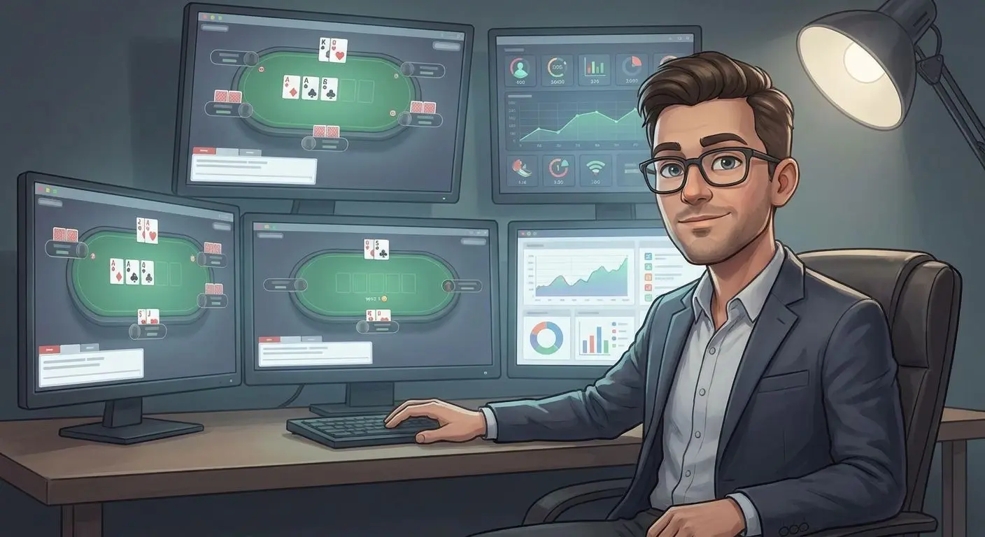 Illustrative author avatar reviewing online card table data