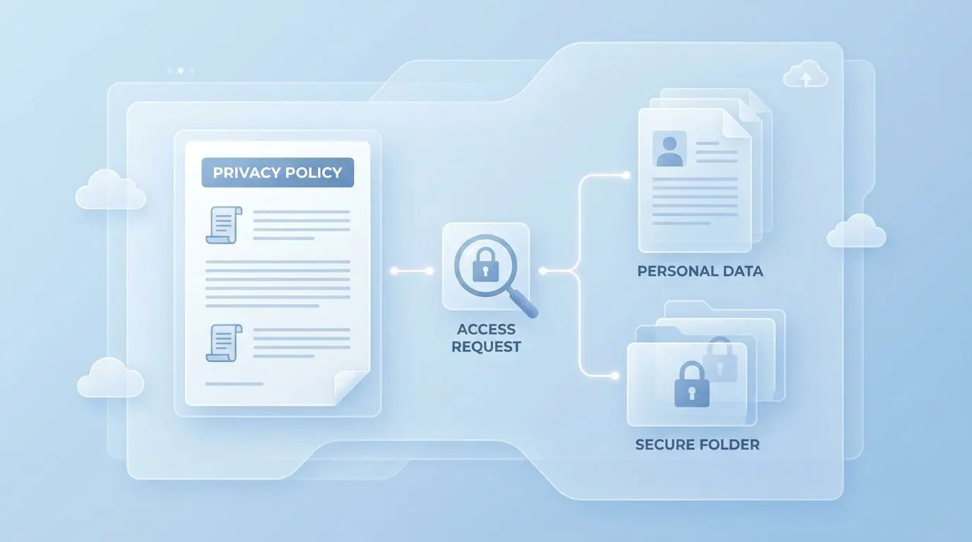 Privacy policy and personal data files overview