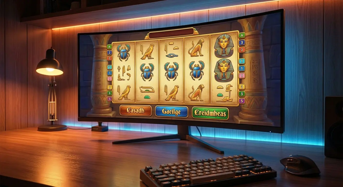 Book of Dead slot on desktop screen with PlayOJO style interface for Ireland